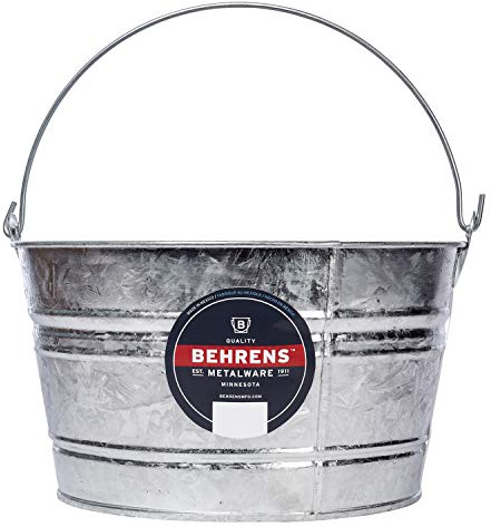 Behrens Hot-Dipped Galvanized Steel Utility Pail 4-1/4 Gallon