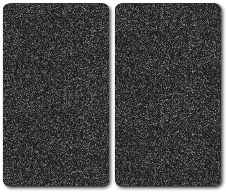 Kesper 3652213 Multi-Glasschneideplatte, 2-er Pack, Motiv: Granit, Maße: 52 x 30 x 1.2 cm