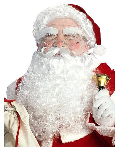 W WIDMANN MILANO Party Fashion E1534 - Luxe Père Noël Perruque, Barbe et Sourcils