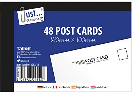 Tallon Just Stationery 140 x 100 mm vykort (paket med 48)