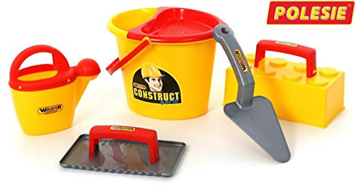 WADER Maurerset Nr.3 Eimergarnitur Baustelle mit Maurerwerkzeug 6-teilig
