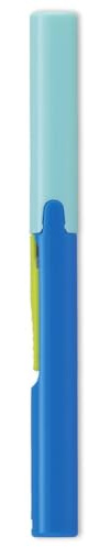 PLUS Plus Scissors Portable Type Fit Cut Curve Twiggy Blue Slim Form 34-575