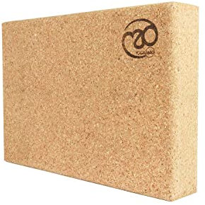 Yoga-Mad Bloc de yoga en liège pour homme 305 x 205 x 50 mm