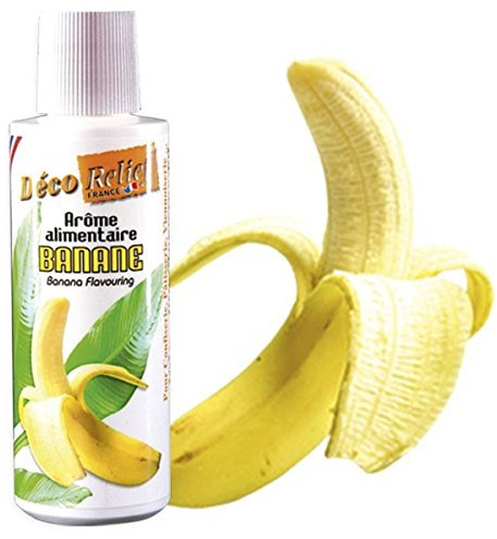Déco Relief - Arôme Liquide Banane 125 ml - Arôme Alimentaire Pâtisserie & Yaourtière - Pour Gâteaux, Pâtisseries, Yaourts - Arôme Concentré - ARO42.