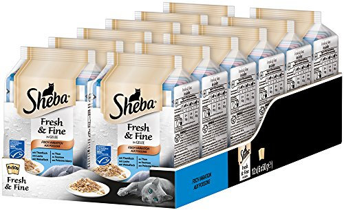 Sheba Fresh & Fine – Getreidefreies Nassfutter für Katzen – Im extra kleinen Portionsbeutel - für mehr Variation und Frische