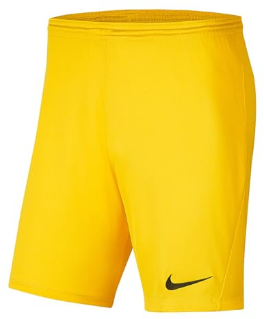 Nike BV6865-719 Nike Dri-FIT Park 3 Shorts Unisex Tour Yellow/Black Tamaño L