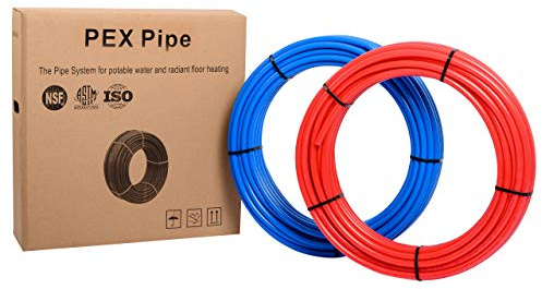 EFIELD 1/2 inch 2 x100 ft Pex-b Pipe/Tubing, Blue & Red 200 ft Length(AB-2)
