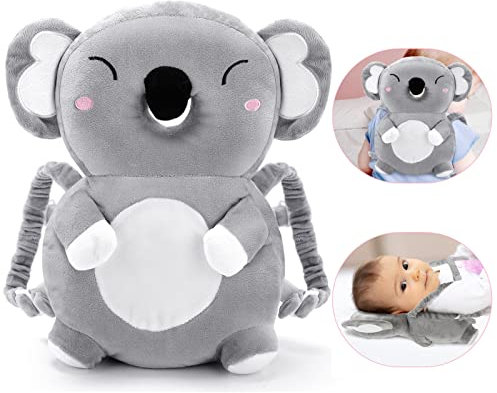 Afufu Baby Kopfschutz Rucksack, Baby Head Schutzpolster Atmungsaktive Sicherheitskissen, Kissenrucksack Kinder Schutzkissen Kopf für Kleinkinder Krabbeln und Laufen Lernen(4-24 Monate)