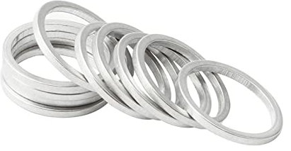 Dickly 10er Pack Distanzscheiben Dichtungen 12mm Durchmesser Aluminium für Vorbau Kettenblatt
