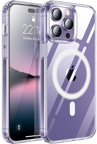 Oprimio Magnetische Hülle für iPhone 11 Pro Max - Transparente Handyhülle, Starker Magnet, Kratzfeste PC-Rückseite - Kompatibel mit MagSafe Zubehör