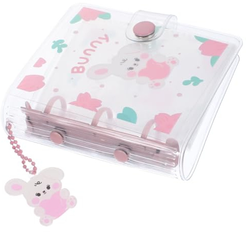 Cabilock Álbum De Fotos Miniálbum De Fotos Tapa De Pvc Álbum De Fotos De 3 Agujeros Fiestas De Viaje