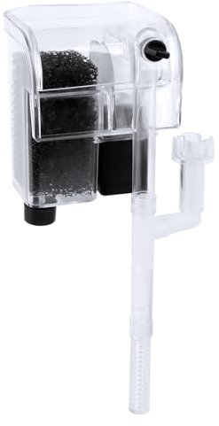 MXTIMWAN Aquarium Filter 60L,Aquarium Außenfilter,Aquarien Außenfilter Clip-on- Filter,Einstellbarer Schwammfilter,Aquariumfilter mit Filterschwämmen,Einstellbarer Durchfluss,Durchflussmenge 250L/H