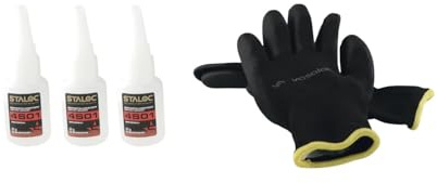 Staloc Sekundenkleber Set Universal - Sofortkleber 4S01 schnellhärtend, 20g transparent - 3 Stück