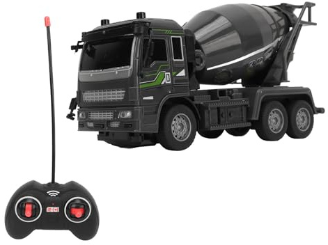Gonetre Camion Malaxeur télécommandé pour Enfants 1:32, 4 Voies, en Plastique, avec Articulations Multiples, Design Mobile, Aspect Réaliste, Télécommande sans Fil, Effet D'éclairage