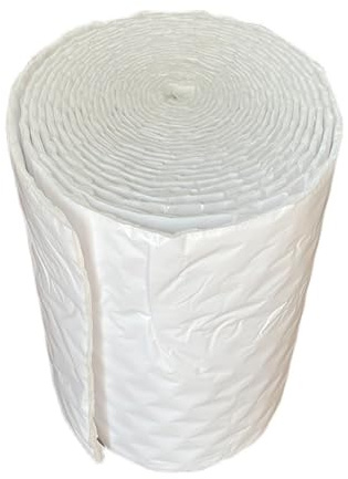 Isoleringsmatta bil självhäftande – PET + PE, stoppull, isolering bil, akustisk bild, ljudisolering, självhäftande för motorhuvor, tak, bagage, dörrar, chassin (50 x 1680 cm, 10 mm)