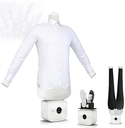 Máquina de planchar automática para el hogar, 360° sin puntos ciegos, secado y planchado, vapor con un solo clic con control de temperatura