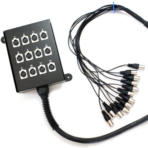 30 m Box Câble multipaire XLR Loom Serpent Câble – 12 Way