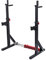 FUEL Fitness HR200 verstellbarer Kniebeugeständer mit Sicherheitsablagen, in Breite und Höhe verstellbare Hantelablage, Squat Rack mit Langhantelständer, mit Dip-Griffen, bis 180kg belastbar