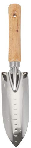 YARNOW Spatule en Acier Inoxydable Pelle à Main Petite Pelle De Jardin Pelle à Bord Droit Désherbeurs Manuels Truelles De Jardinage Extérieur Fournitures De Jardinage en Bois