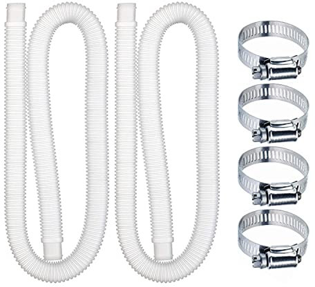Poolschlauche 32mm, 2 Stück Ersatzschläuche für Oberirdische Pools, Pool Schlauch 1.5m,Universal-Schwimmmen Pools Schlauch Zubehör für Intex Pool-Pumpe 330 GPH, 530 GPH und 1000 GPH