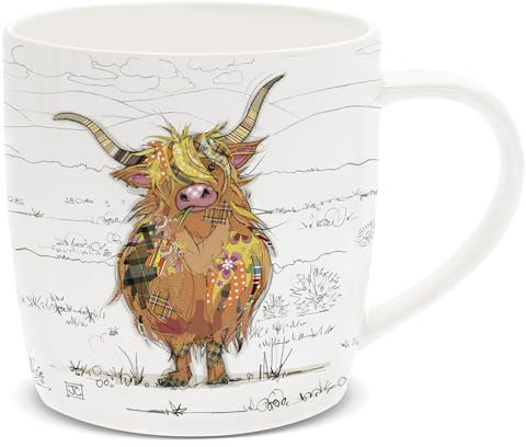 The Leonardo Collection Bug Art Mug Hamish Highland Cow
