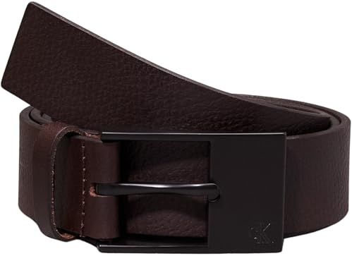 Calvin Klein Uomo Cintura Classic Commercial Belt in Pelle, Marrone (Bitter Brown), 90 cm