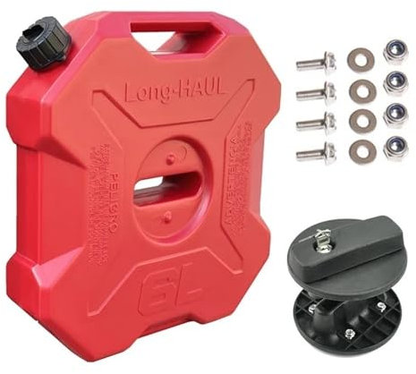 Bensinkanner 6L liter Svart Röd Grön Dunktrumma Bränsletank Bensindunkar(6L Red With Lock)