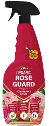 Vitax Organic Rose Guard 750ml | Natural Pest & Disease Protection for Perfect Roses | Bee Friendly & Child Safe Formula | Controls Aphids & Powdery Mildew | Physical Barrier Trigger Spray