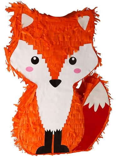 Goodtimes Pinata Fuchs 45cm hoch Partyspiel Zum Befüllen mit Süßigkeiten und zerschlagen Als Geschenkidee für Geburtstag Hochzeit JGA