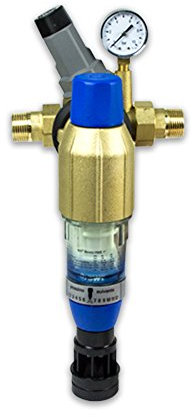 1'' [DN 25] BWT Bolero Hauswasserstation mit Druckminderer (2-6 bar regelbar), mit Rückspülfilter, Verschraubungen und Manometer, DVGW zertifiziert