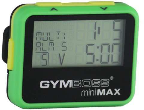 Gymboss Minimax Intervallzeitgeber Und Stoppuhr Grün-Gelb Softbeschichtung