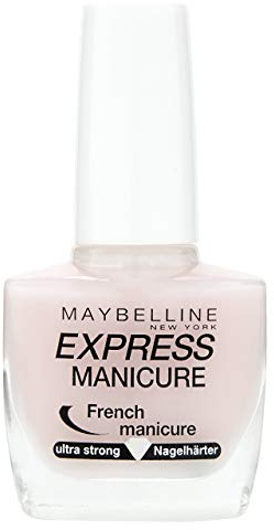 Maybelline New York Make-Up Nailpolish Express Manicure Nagellack French Manicure Rosé/Nagelhärter für gestärkte Nägel in natürlichem French Look 1 x 10 ml