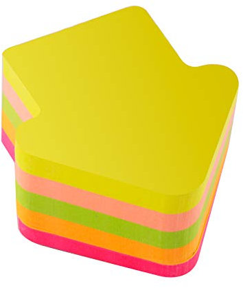 D.RECT 110513 Haftnotizwürfel Super Sticky Notes Selbstklebende Haftnotizzettel Klebezettel bunt zettel farbig Notizblöcke für Büro, Haus und Studenten 70x70mm Pfeil 400 Blatt