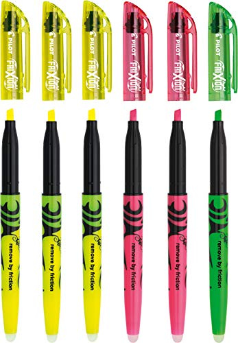 Pilot FriXion Light Textmarker 6, 12 Stück, Offic Set Big