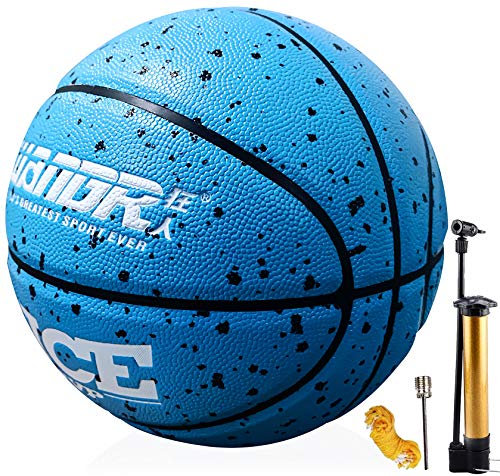 Senston Basketbälle Größe 7 mit Pumpe, Draussen Innen Straße Basketbälle, Kinder & Jugend Ballspiel