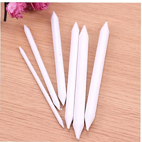 TOSSPER 6 Stücke Kunst Mischung Stumpf Stick Tortillon Skizze Kunst Weiß Zeichnung Stift Werkzeug Reispapier Kunst Lieferungen