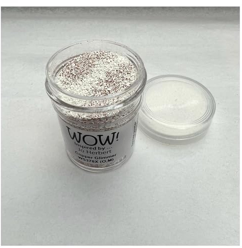 Wow! Poudre à embosser 15 ml | Copper Glimmer Regular | Libérez votre créativité et donnez de l'éclat à votre gaufrage