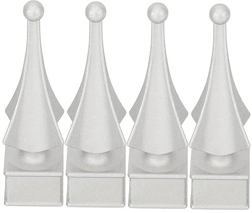 Homoyoyo Terminali Decorativi Per Ringhiere Di Recinzione - Terminali Di Ricambio Da 4 Pezzi Con Design Semplice
