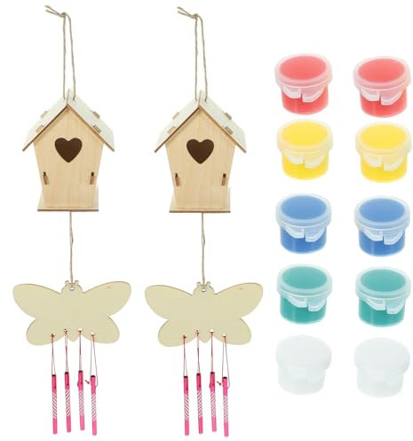 OFFSCH Nid Oiseau Bois Soi-même Pour Garçon Fille Kit De Bricolage Nichoir Solide Pour Jardin Et Extérieur