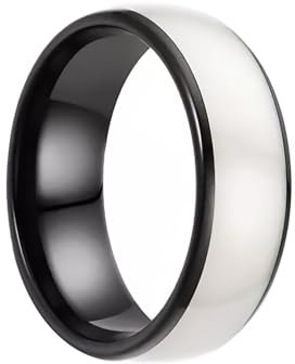 Generic T5577 - Anello intelligente RFID in resina epossidica ceramica anello riscrivibile clone 125kHz con controllo accessi (bianco, US #7)