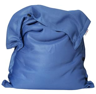 Shelto Pouf Flottant Tissu Mesh3D Bleu Regatta - 100 x 130 cm - Polyester - Piscine/Extérieur/Intérieur - Housse Lavable - Fabriqué en France