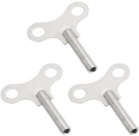 PATIKIL 3 Llaves Diámetro De Agujero 4.4mm 62mm De Largo Llaves De Acero | Para Reloj De Manivela Para Dar Cuerda, Para Reparación Y Reemplazo De Mecanismo De Cadena, Deeoeeieoo.