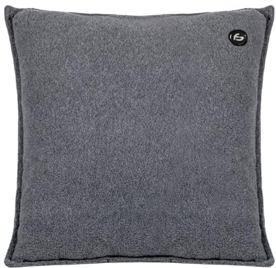 Cojín térmico – 3 modos de calor – Cojín térmico recargable – Banco de energía de 10.000 mAh – Inalámbrico – Cojín térmico – 40 x 40 cm – de gris