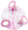 Elobra Deckenlampe Phantasie Kinderzimmer Wandlampe Kinderlampe, Schmetterling Lampe, Rondell mit 3 schwenkbaren Spots, Rosa, Mädchen, mit E14 Fassung