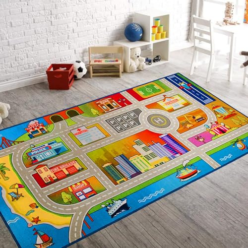 Boooooom Jackson Kids Car Rug with Gift Box, 4'11x2'7
