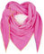 Gloop Damen Schal XXL Dreieckstuch Damen Dreieck Schal Halstuch Baumwolle Musselin Poncho ohne Kratze an Haut Hergestellt in Italien 135 cm×135 cm×220 cm (02678a20-Neon Pinkrosa)