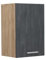 Vicco Hängeschrank R-Line, hängender Küchenschrank, Schwarz Beton/Goldkraft Eiche, 40 cm