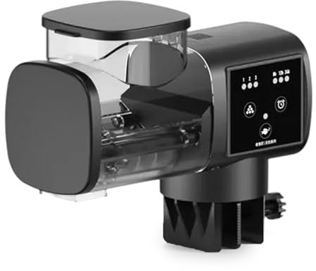 Distributore cibo per pesci da 500 ml Alimentatore automatico alimentato a batteria con timer regolabile per acquari Mangiatoia per pesci portatile