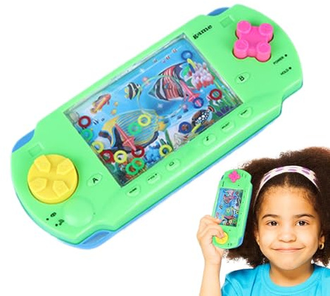 Gioco ad anello d'acqua portatile – Giocattolo ad anello per lancio di pesci marini | Coltiva la capacità di pensiero dei bambini | Piccola macchina da gioco giocattolo per bambini per fest