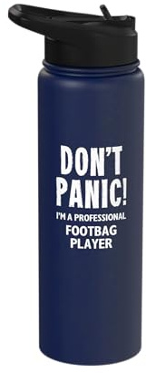 Footbag Player Stainless Steel Insulated Water Bottle